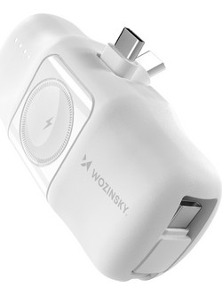 Wozinsky WF16-YCS Power Bank 5000mAh 15W με 2 Θύρες USB-C White