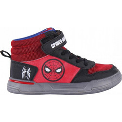 Cerda Spiderman Παιδικά Sneakers Μποτάκια Κόκκινα Μαύρα 2300005421