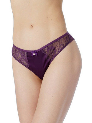 Minerva Γυναικείο Sexy Brazil με Δαντέλα Μωβ 90-80972-717