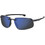 Carrera CA043S R6SXT Ανδρικά Γυαλιά Ηλίου Ορθογώνια Μεταλλικά Μαύρα με Μπλε Φακό