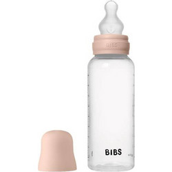 BIBS Πλαστικό Μπιμπερό με Θηλή Σιλικόνης 0+ Μηνών Blush 270ml