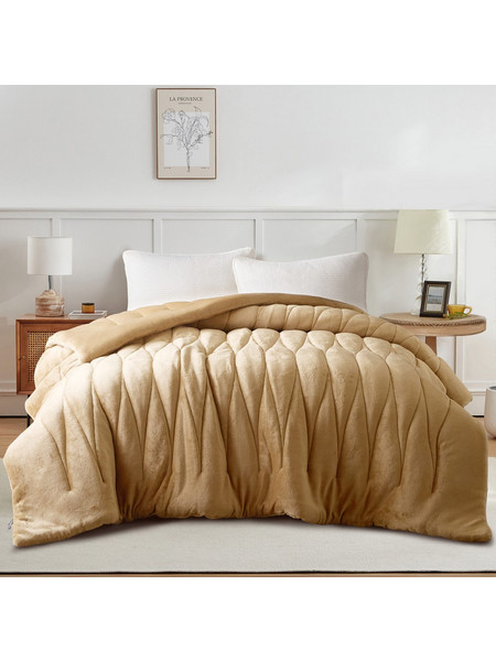 Liolios Home Κουβερτοπάπλωμα Υπέρδιπλο 220x240 Doha Camel 7526