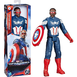Hasbro Marvel Captain America Brave New World Titan Heroes Sam Wilson Φιγούρα Δράσης για 4+ Ετών 30cm