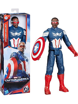 Hasbro Marvel Captain America Brave New World Titan Heroes Sam Wilson Φιγούρα Δράσης για 4+ Ετών 30cm