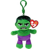Ty Beanie Babies Floppy Hulk με Κλιπ 1607-34006