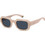 Polaroid Eyewear PLD6239/S/X FWM/C3 Γυναικεία Γυαλιά Ηλίου Τετράγωνα Κοκάλινα Λευκά με Μαύρο Φακό
