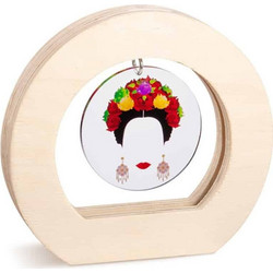 Parisis Μπομπονιέρα Βάπτισης Καδράκι Frida Kahlo από Plexiglass & Ξύλο 01923701