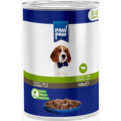 PawPaw Puppy Low Grain with Lamb in Jelly 400gr