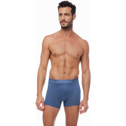 Minerva Ανδρικά Μποξεράκια Σετ 2Pack Μπλε 90-20511-143
