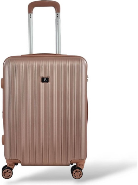 Playbags Collection PS063C Βαλίτσα Καμπίνας 55x40x20cm με 4 Ρόδες Ροζ Χρυσή