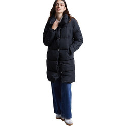24colours Γυναικείο Μπουφάν Χειμωνιάτικο Puffer Μακρύ Μαύρο 90476