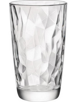 Bormiolli Σετ Ποτήρια Νερού Γυάλινα Diamond 470ml 6τμχ BR00350240