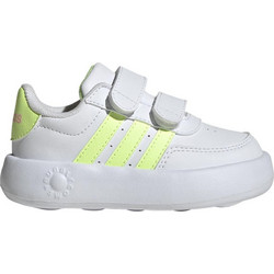 Adidas Breaknet Παιδικά Sneakers Λευκά Lime Φούξια JI0929