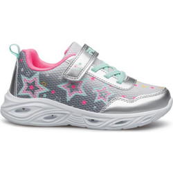 Fila Blink 3 Παιδικά Sneakers με Φωτάκια Ασημί Φούξια 3AF51010-336