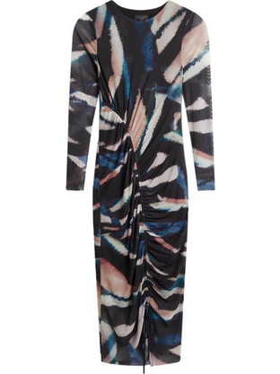 Ted Baker Ellylou Midi Βραδινό Φόρεμα Ντραπέ Μαύρο 278334