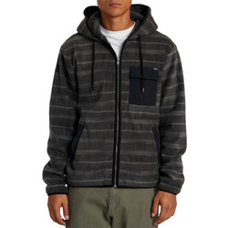 RVCA Hawthorne Ανδρική Ζακέτα Fleece με Κουκούλα και Φερμουάρ Ανθρακί AVYFT00281-MUL