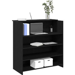 vidaXL Γραφείο Reception Ξύλινο με Βιβλιοθήκη 100x50x103.5cm 3324161