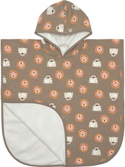 Laessig Wild Cats Παιδικό Πόντσο Θαλάσσης Καφέ 60x60cm 0220-1433003366