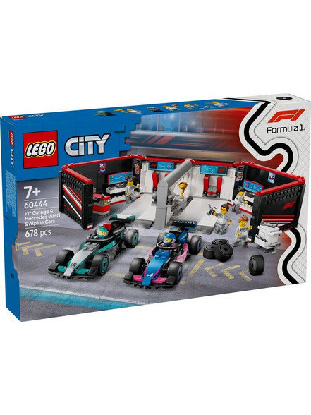 Lego City F1 Garage & Mercedes-AMG & Alpine Cars για 7+ Ετών 60444