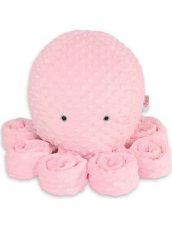 Bobono Χταπόδι Polka Dot Minky Ροζ 75cm