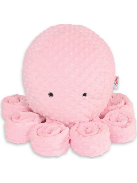 Bobono Χταπόδι Polka Dot Minky Ροζ 75cm