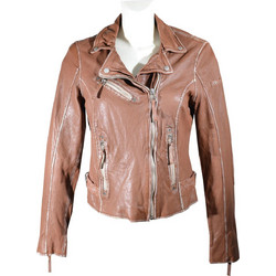 Leather 100 Γυναικείο Μπουφάν Δερματίνη Κοντό Ανοιχτό Ταμπά 20-W-SAN-1