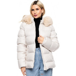 Splendid Γυναικείο Μπουφάν Χειμωνιάτικο Puffer Μακρύ Εκρού 52-101-043