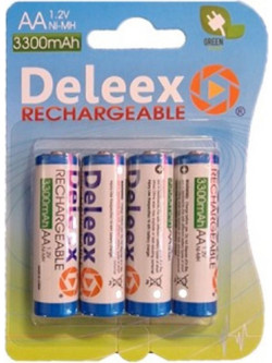 Deleex Rechargeable AA 3300mAh 4τμχ