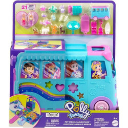 Mattel Polly Mini Pocket Pet Mobile Adventure Τροχόσπιτο με Ζωάκια