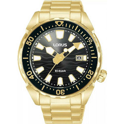 Lorus Sport Ανδρικό Ρολόι με Χρυσό Μεταλλικό Μπρασελέ RH950RX9