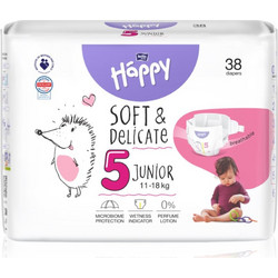 Bella Happy Soft & Delicate Πάνες No5 11-18kg 38τμχ