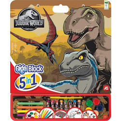 AS Company Jurassic World Σετ Ζωγραφικής 42x35x1.2cm 21τμχ 1023-62753