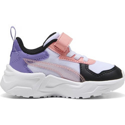 Puma Trinity Lite Παιδικά Sneakers Μαύρα Μωβ Ροζ 402267-02