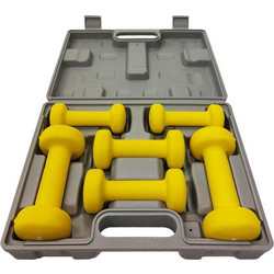 Fitpaddy DBKIT6YL Σετ Βαράκια Εξάγωνα Βινυλίου 6kg