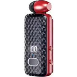 Fineblue F588 Ακουστικό Bluetooth In Ear Πέτου Red