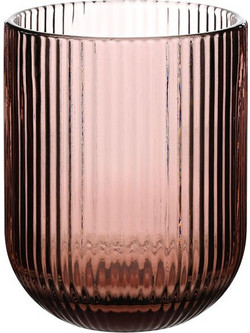 Ankor Σετ Ποτήρια Νερού Γυάλινα Ροζ 260ml 6τμχ 8436-04