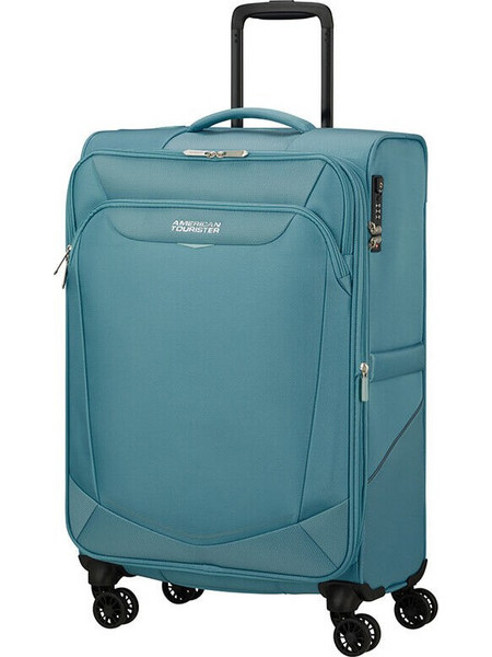 American Tourister SummerRide 149500-0461 Βαλίτσα Μεγάλη 80x48x30cm με 4 Ρόδες Γαλάζια