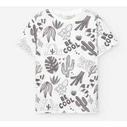 Losan Παιδικό T-Shirt Κοντομάνικο Λευκό Γκρι 303-25036