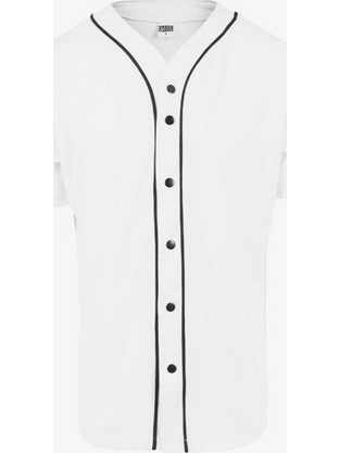 Urban Classics Ανδρικό Πουκάμισο Κοντομάνικο Slim Fit Εκρού TB1237-00224