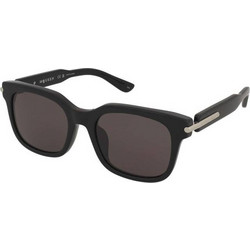 Alexander McQueen AM0496SA 001 Ανδρικά Γυαλιά Ηλίου Τετράγωνα Κοκάλινα Μαύρα με Μαύρο Φακό