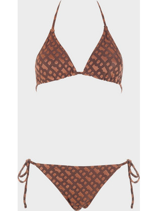 Gsecret Bikini Set Τριγωνάκι Καφέ 6238-32898