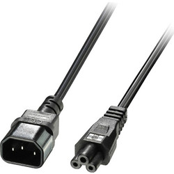 Powertech CAB-P034 Προέκταση Καλωδίου Τροφοδοσίας IEC C5 to IEC C14 1m