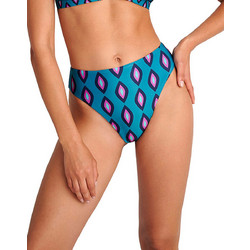 BLU4U Ψηλόμεσο Bikini Slip Πετρόλ 25365250-21