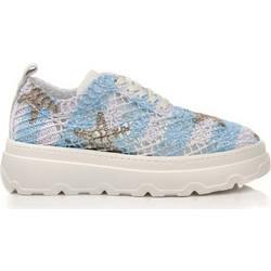 Boxer Γυναικεία Sneakers Εκρού Γαλάζια 98394-31-166