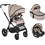 Cangaroo Jocker Καρότσι Μωρού 3 σε 1 Beige