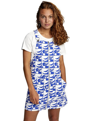 RVCA Mini Καλοκαιρινό Καθημερινό Φόρεμα Λευκό W3DRRORVP1-514