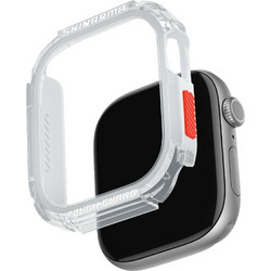 SKINARMA Atom Πλαστική Θήκη για Apple Watch 10 46mm Λευκή Πορτοκαλί