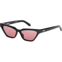 Off White Madison 1025 Γυναικεία Γυαλιά Ηλίου Cat Eye Κοκάλινα Μαύρα με Ροζ Φακό