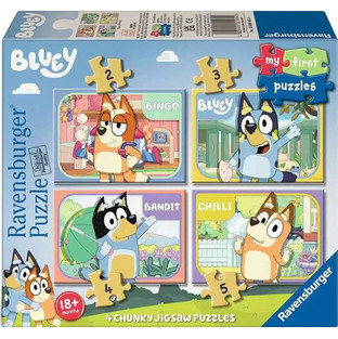 Παιδικό Puzzle Ravensburger Bluey 4 in 1 2 + 3 + 4 + 5 Κομμάτια