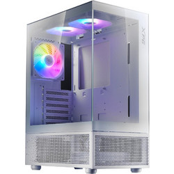 Adata Invader X Mini White Gaming Midi Tower Κουτί Υπολογιστή με Πλαϊνό Παράθυρο